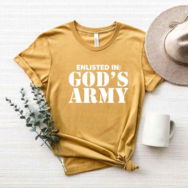 Enlist In God's Army Short Sleeve Graphic Tee