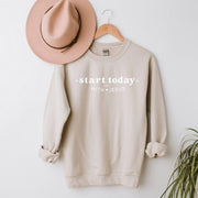 Start Today With Jesus Heart Sweatshirt