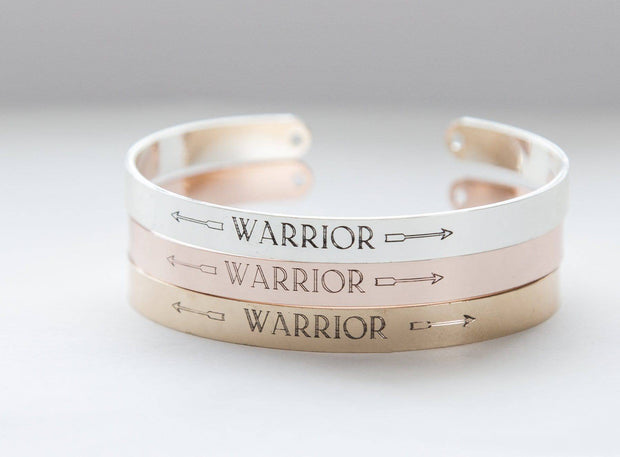 Warrior Bracelet, Inspirational Message Bracelet