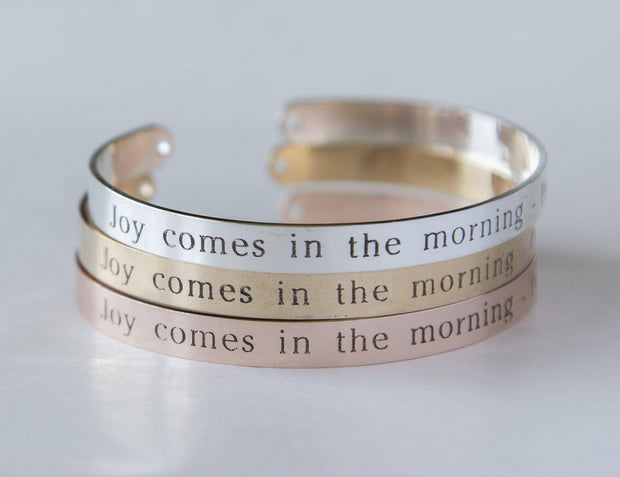 Joy Comes in the Morning Bracelet Gift Christian