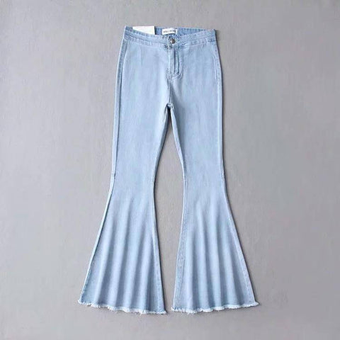 Denim Jeans Flare Pants